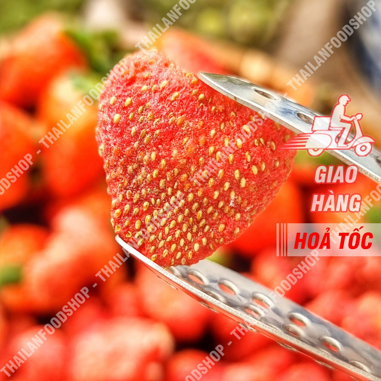 Dâu tây sấy thăng hoa - lon 250gram