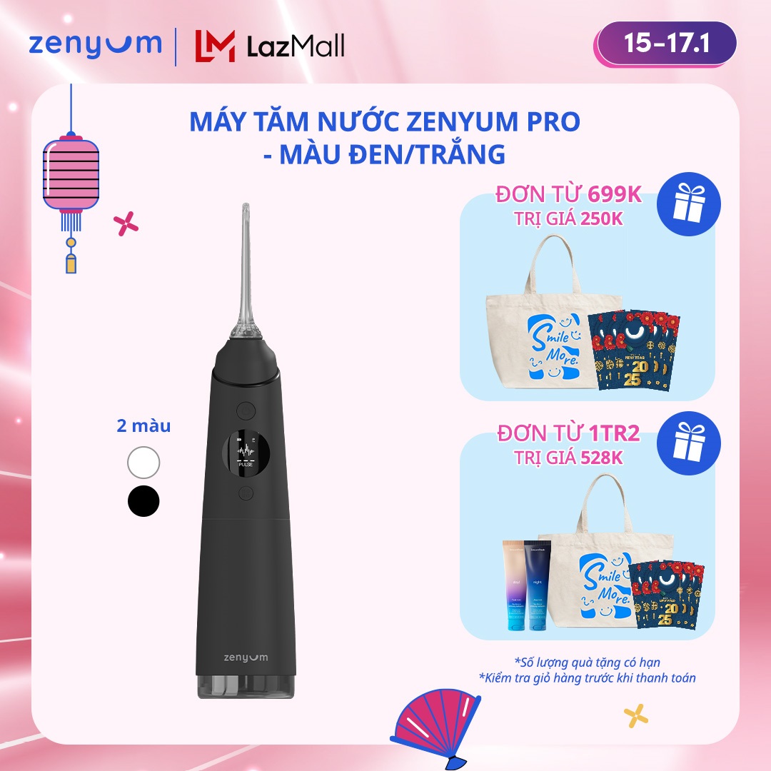 Máy Tăm Nước Zenyum Pro - Màu Đen/Trắng