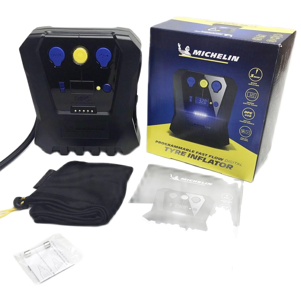 BƠM OTO 12V MICHELIN 12266- Bơm nhanh và tự ngắt khi đủ áp suất (có thể lập trình áp suất tùy ý)