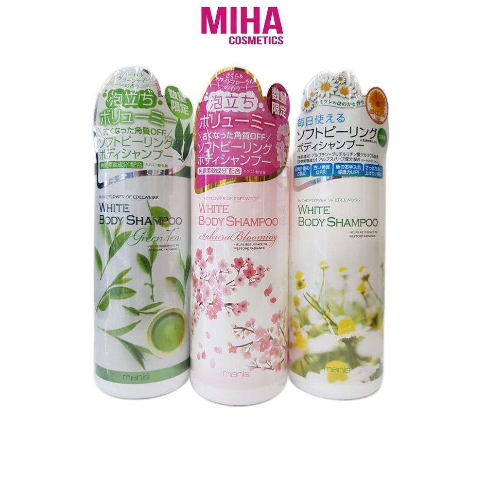[HCM]Sữa Tắm Dưỡng Trắng Da WHITE BODY SHAMPOO MANIS 450ml Nhật Bản