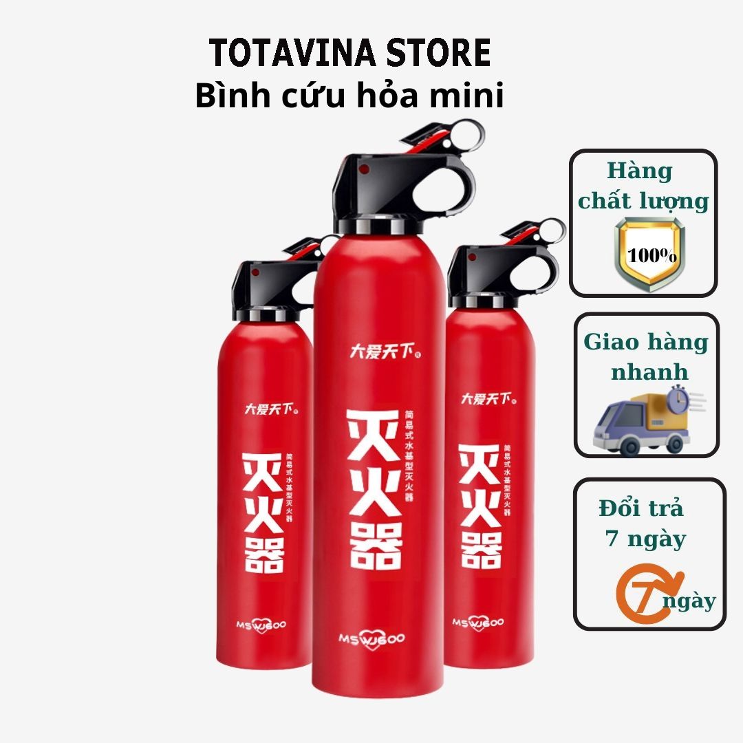 Bình xịt chữa cháy bình cứu hỏa mini dập lửa khẩn cấp ô tô văn phòng siêu nhanh