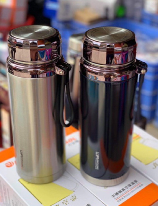 [HCM]Bình giữ nhiệt titan 600ml - 1000ml - 1200ml thương hiệu BAOL - thiết kế nắp tráng gương giữ nhiệt trên 12 tiếng