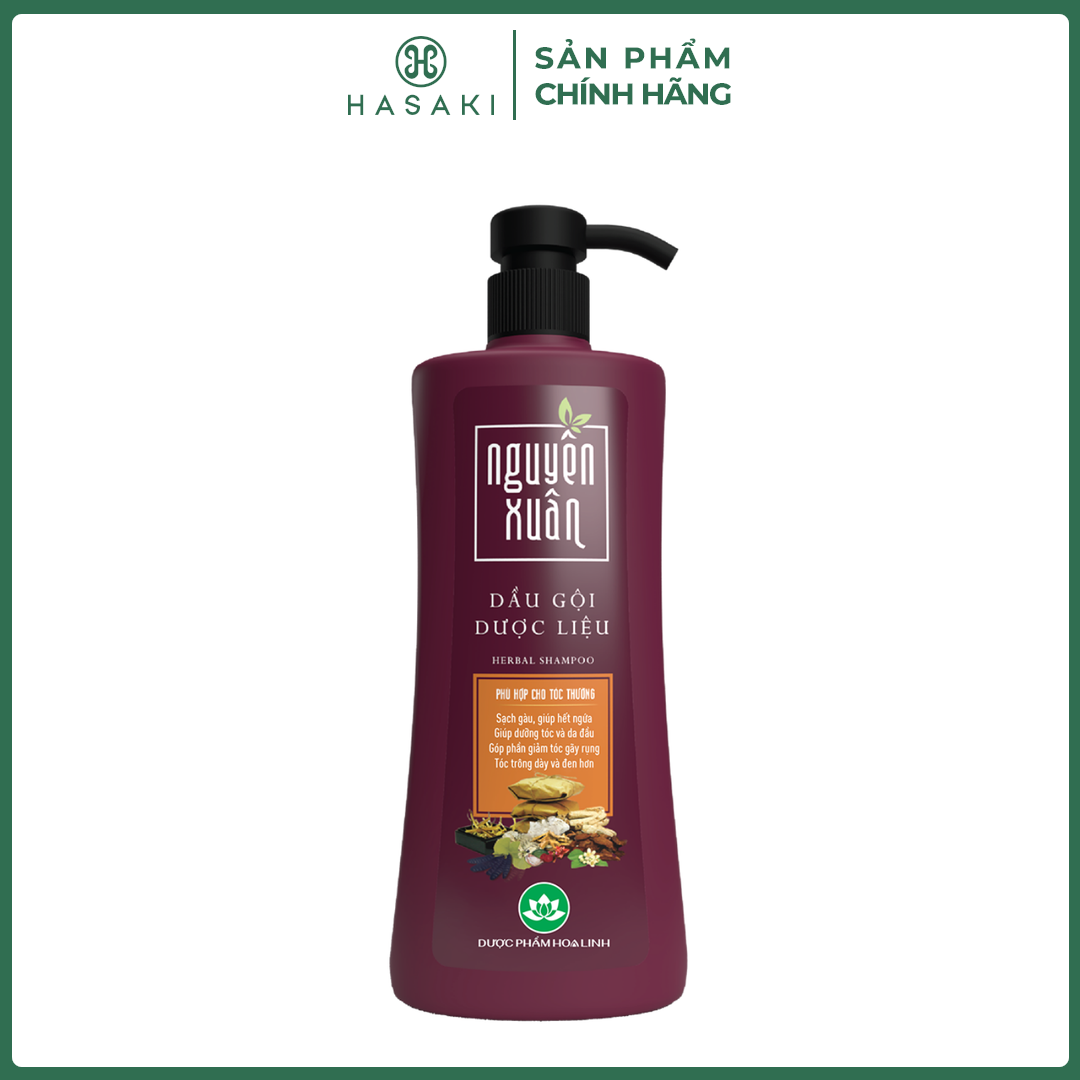 Dầu Gội Dược Liệu Nguyên Xuân Cho Tóc Thường 450ml Herbal Shampoo Hasaki Sản Phẩm Chính Hãng