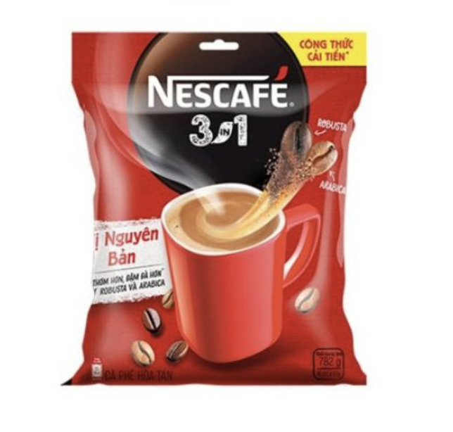 Cà phê hòa tan 3in1 Nescafe bịch 46 gói
