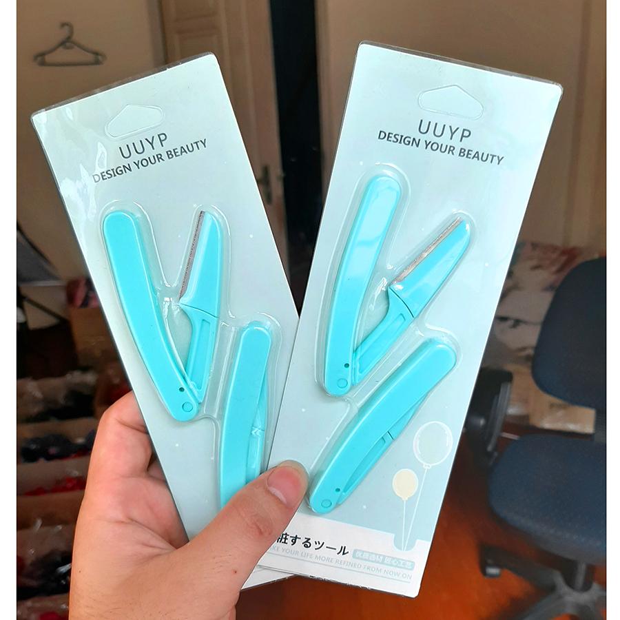 Dao cạo chân mày thẳng, sắc Design Your Beauty - Bộ 2 cây