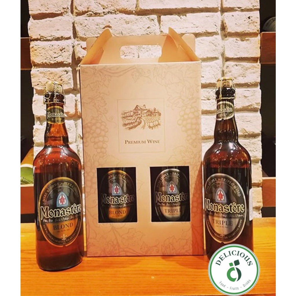 Set Bia Qùa Tặng Monastere – Pháp Hộp 2 Chai 750ml