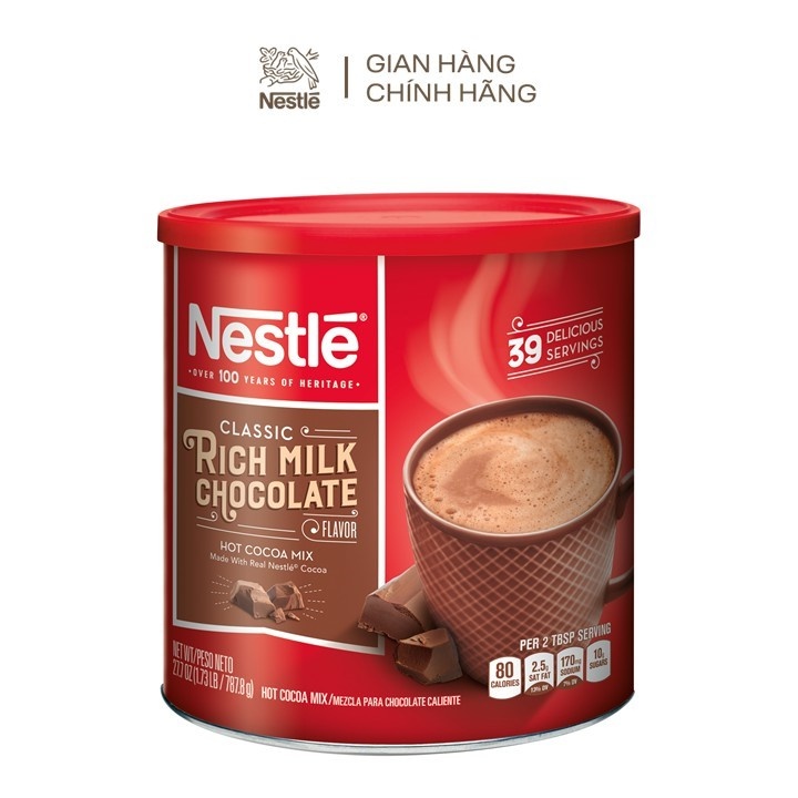 Bột cacao nestle hot choco mix 787.8g