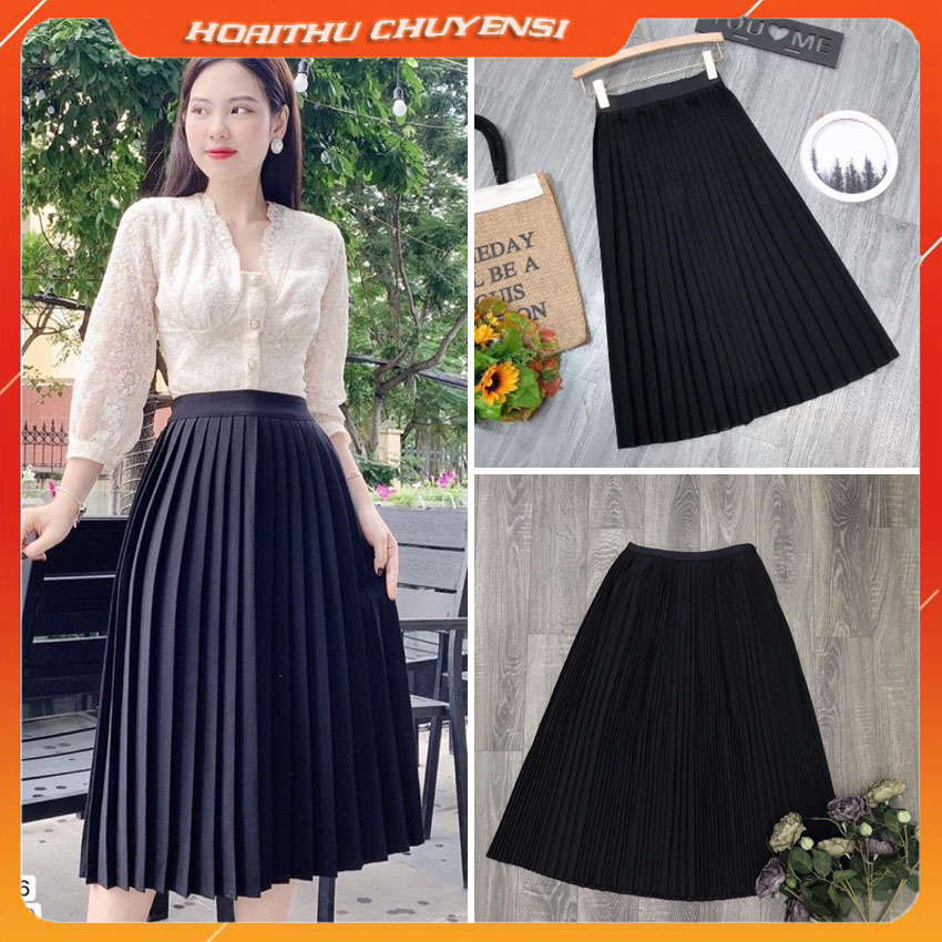 Váy dập ly dáng dài thời trang DVQ