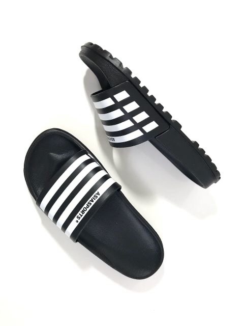 Dép Nhựa Sọc đen trắng BB333