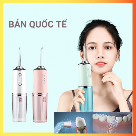 [HÀNG TỐT - BẢO HÀNH 12 THÁNG] Máy tăm nước cầm tay Oral Irrigator - Tăm nước vệ sinh răng miệng cực sạch công nghệ châu âu - Máy xỉa răng tăm nước - Máy vệ sinh răng miệng - TANI PLUS