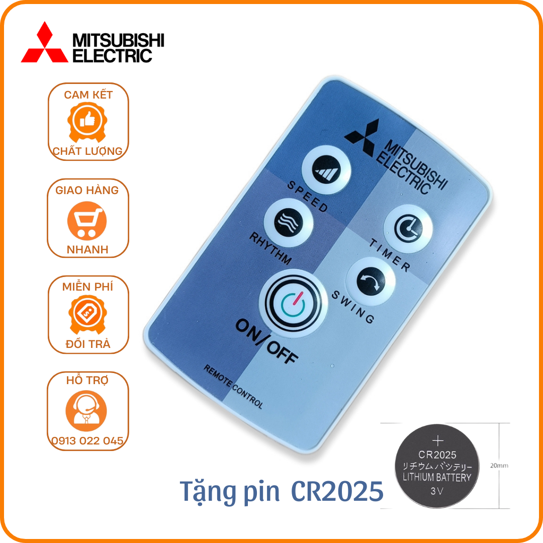Điều khiển quạt Mitsubishi hàng loại tốt