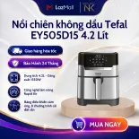 Nồi chiên không dầu Tefal 2in1 Easy Fry & Grill Precision EY505D15 | 4.2 Lít  - Bảo Hành 24 Tháng