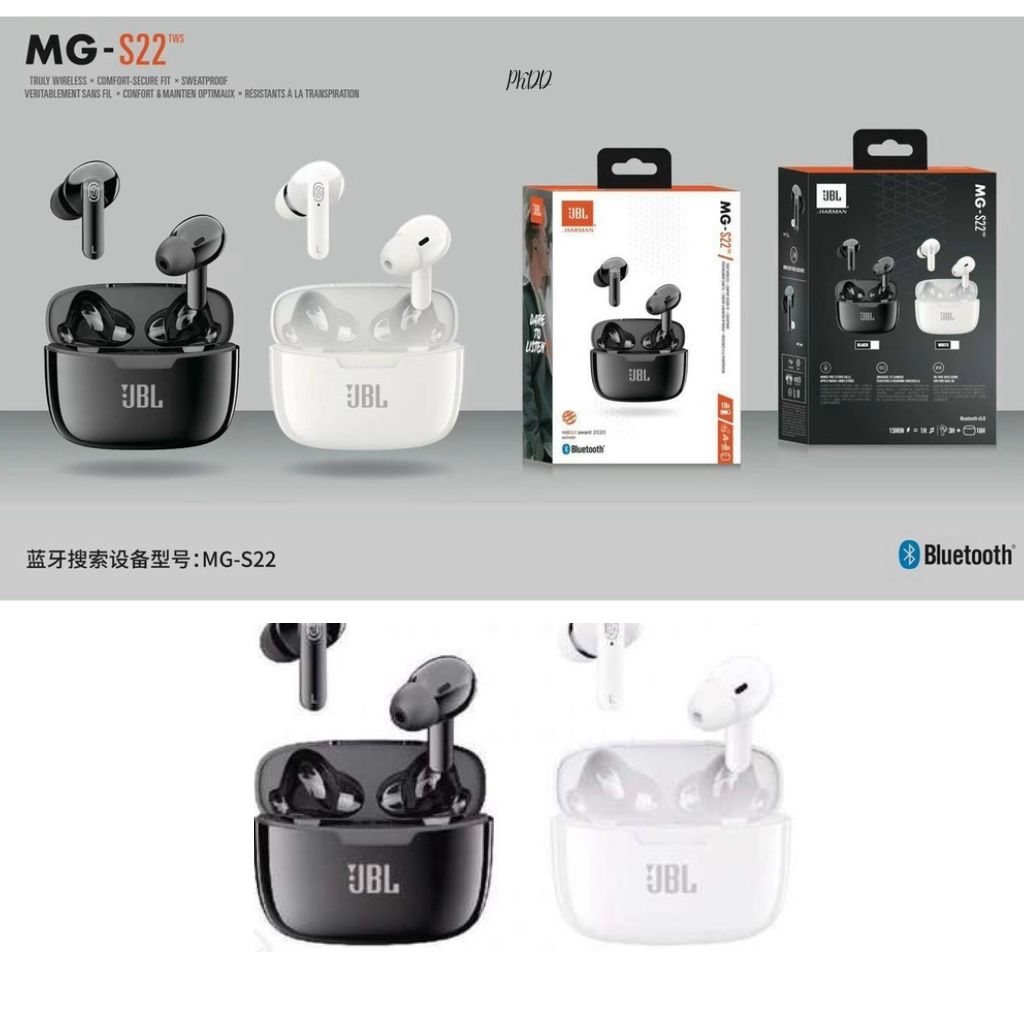 Tai Nghe Bluetooth MG-S22 cao cấp - tai nghe Bass căng, âm thanh đỉnh, cảm ứng tích hợp, Bluetooth V5.1. phukiendidong199