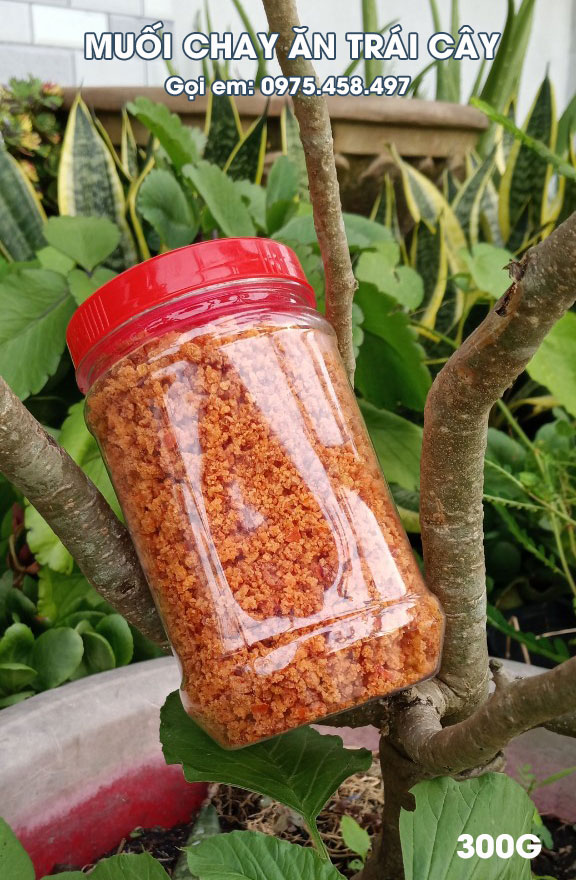 Muối Hột Chay ăn cùng với trái cây chấm là ghiền 300g