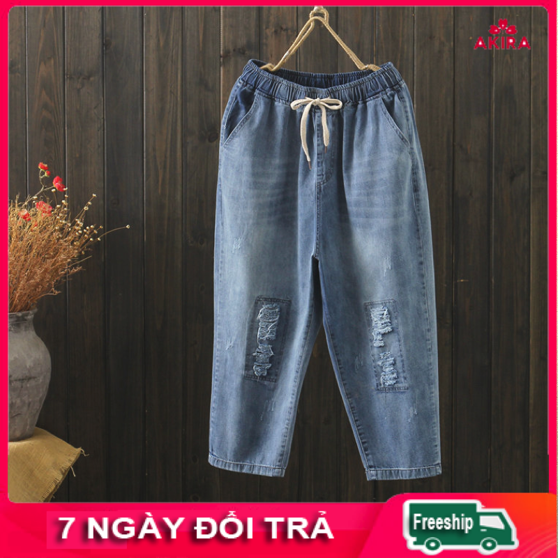 Quần jean baggy nữ form cực đại