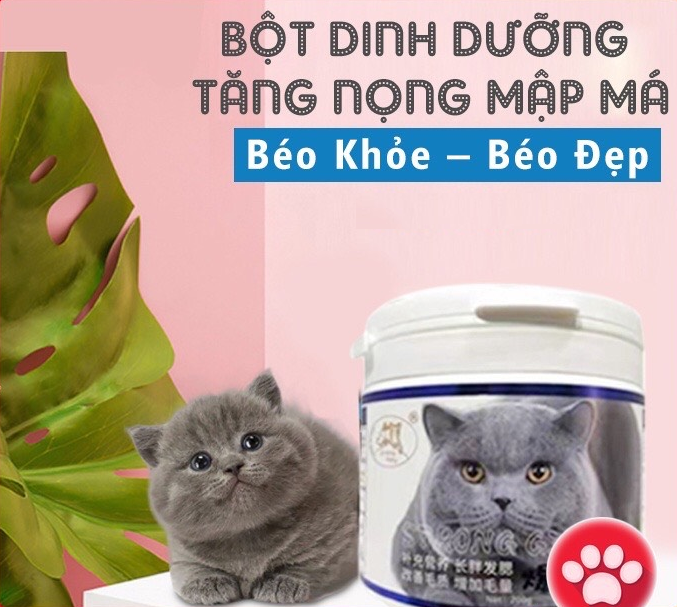Bột tăng nọng mèo - phom mặt bánh bao cho mèo friend baby strong gills 200g - tăng nọng cho mèo+ - bompet