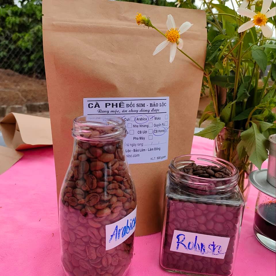 500gram cà phê rang xay mộc nguyên robusta 90% và arabica 10% _ cafe vị đậm đắng mạnh mẽ cafein cao - chuyên dùng pha phin