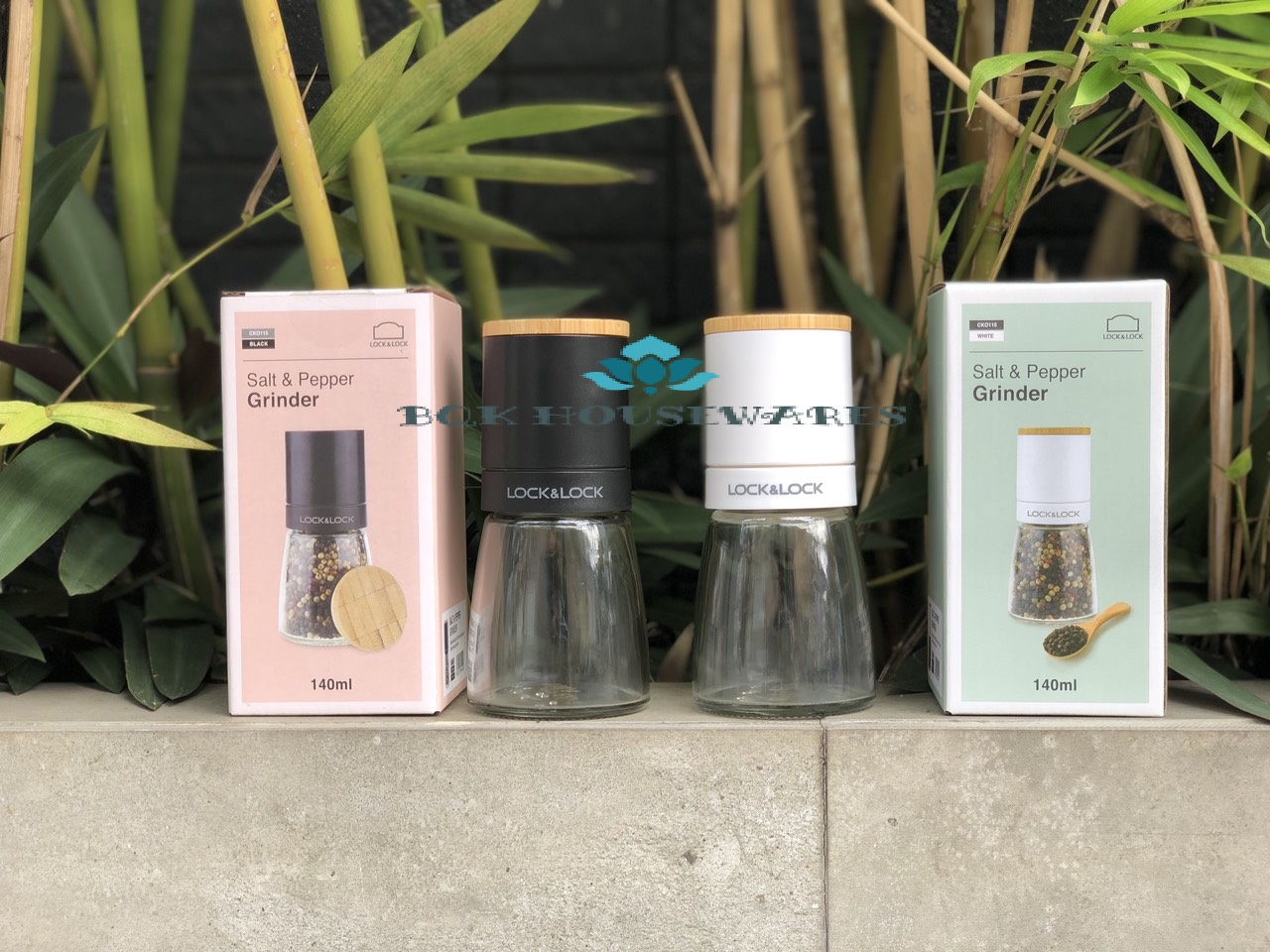[HCM][ Lock&Lock ] Hũ Xay Tiêu Thủy Tinh Lock&Lock 140ml Cko115