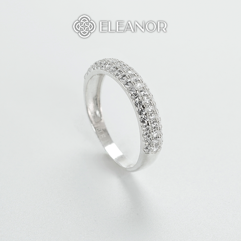Nhẫn nữ bạc 925 Eleanor Accessories nhẫn thiết kế đính đá lấp lánh phụ kiện trang sức 6329