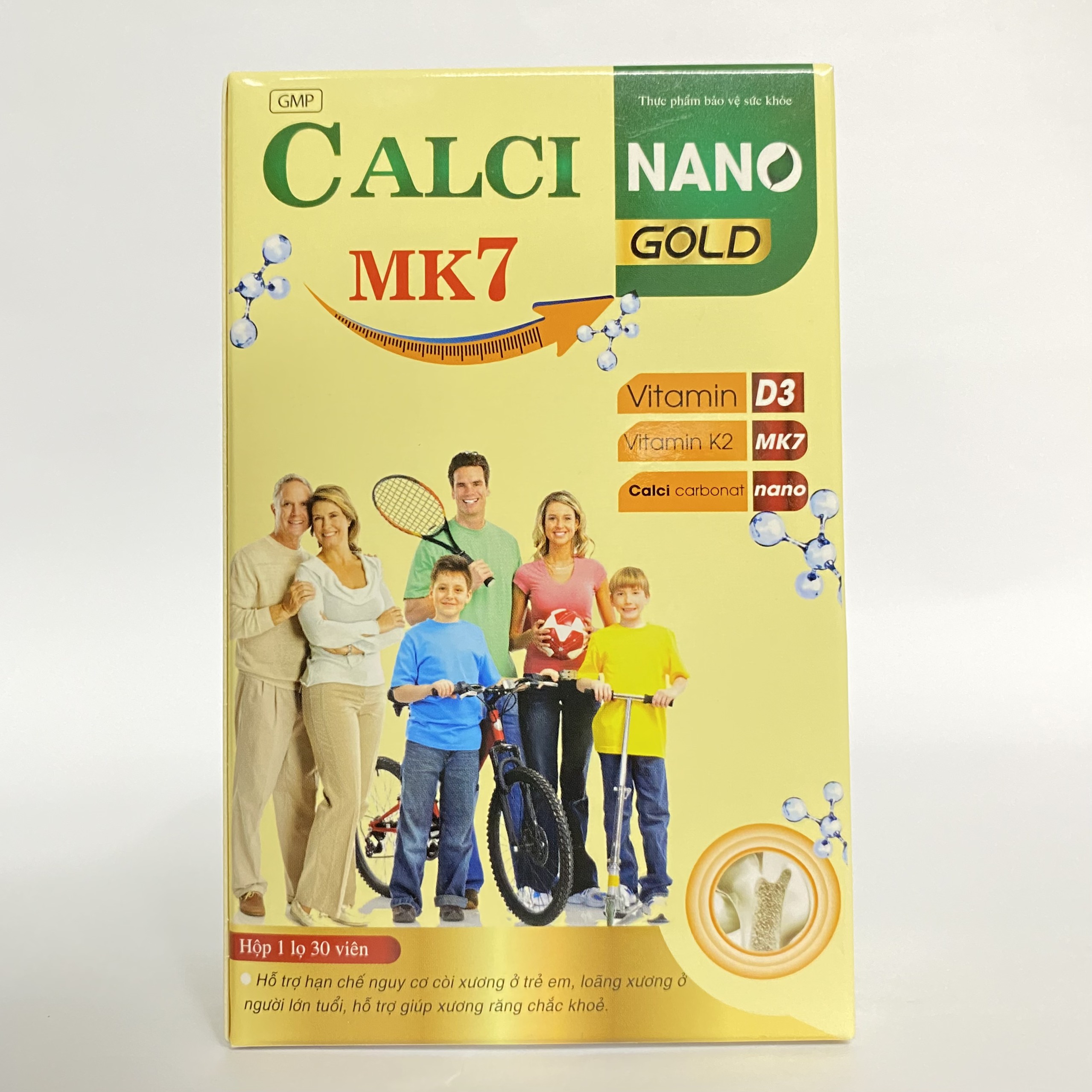 Canxi Nano MK7 hỗ trợ tăng chiều cao