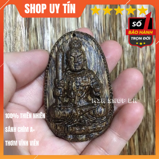 Mặt Dây Chuyền Phật Bản Mệnh Bất Động Minh Vương ̣Phù Trợ Tuổi DẬU .Mặt dây chuyền Trầm Hương Sánh Chìm Tự Nhiên Thơm Vĩnh Viễn