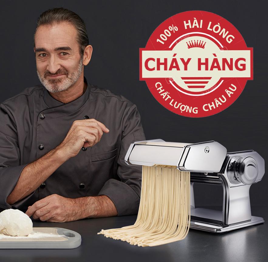 MÁY THÉP SẢN XUẤT MÌ RAMEN, PHỞ, HỦ TIỂU, CÁN MỰC THỊT, HOÀNH THÁNH, PASTA, UDON, CÁN BỘT ĐA NĂNG TÂY BAN NHA