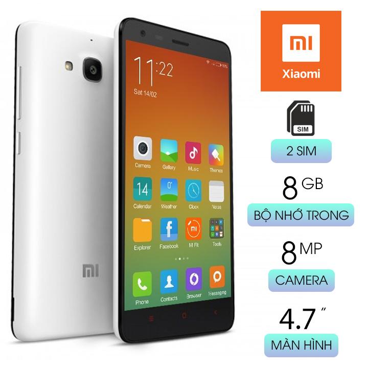 Điện thoại Xiaomi Redmi 2 hỗ trợ 4G LTE RAM 1GB bộ nhớ 8GB màn hình IPS LCD sắc nét