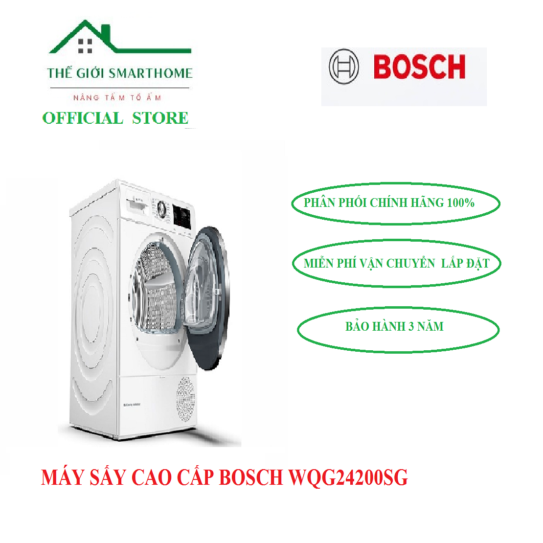 MÁY SẤY CAO CẤP BOSCH SERIE 6 TGB WQG24200SG