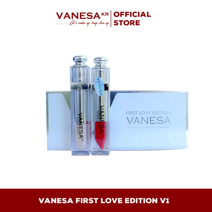Sét son cặp vanesa (son Son kem siêu lì First Love Editon Vanesa phiên bản 1)