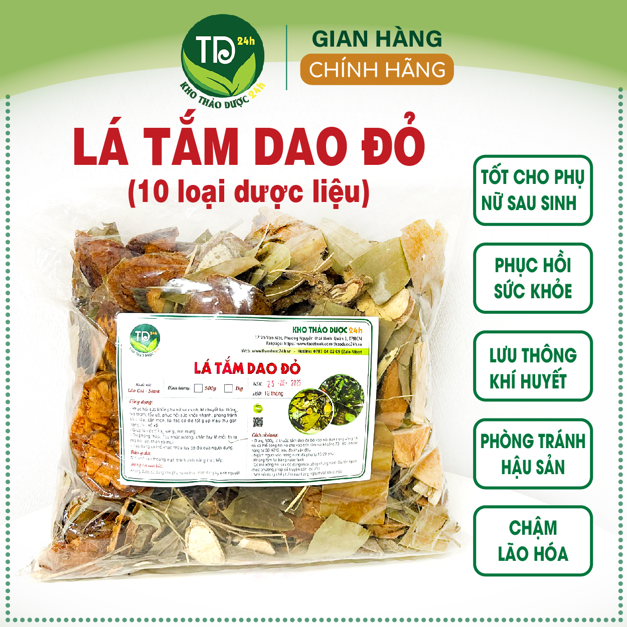 HOÀN TIỀN 15% - Lá tắm thảo dược của người Dao đỏ phục hồi sức khỏe sau sanh lấy lại vóc dáng giảm stress I Kho thảo dược 24h