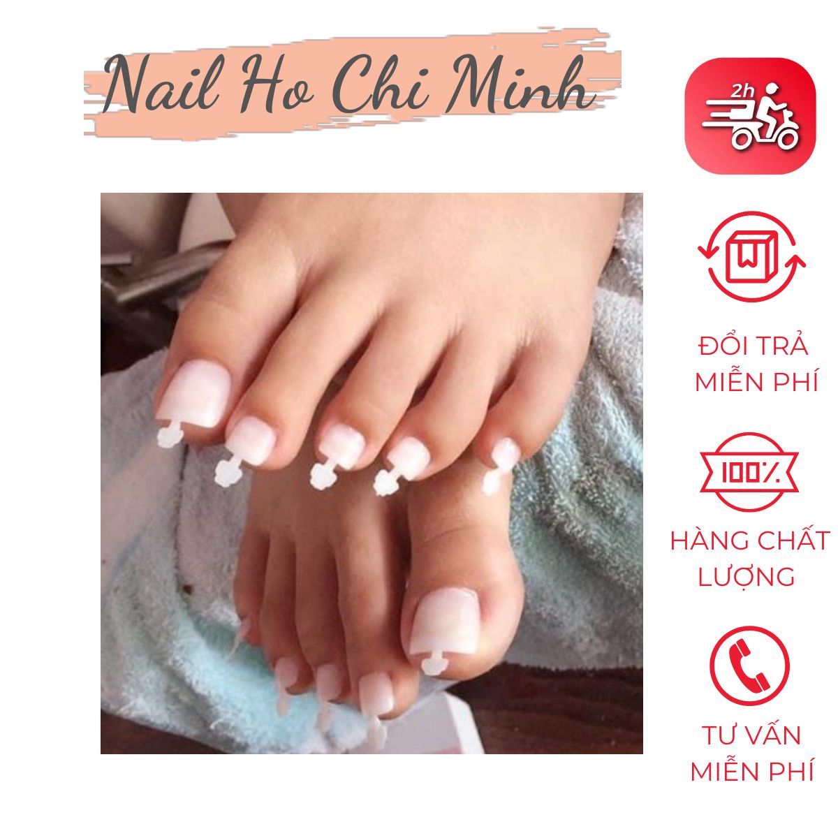 [GIÁ TỐT] HSM 500 móng úp chân chính hãng phom chuẩn - Móng úp giả đủ size