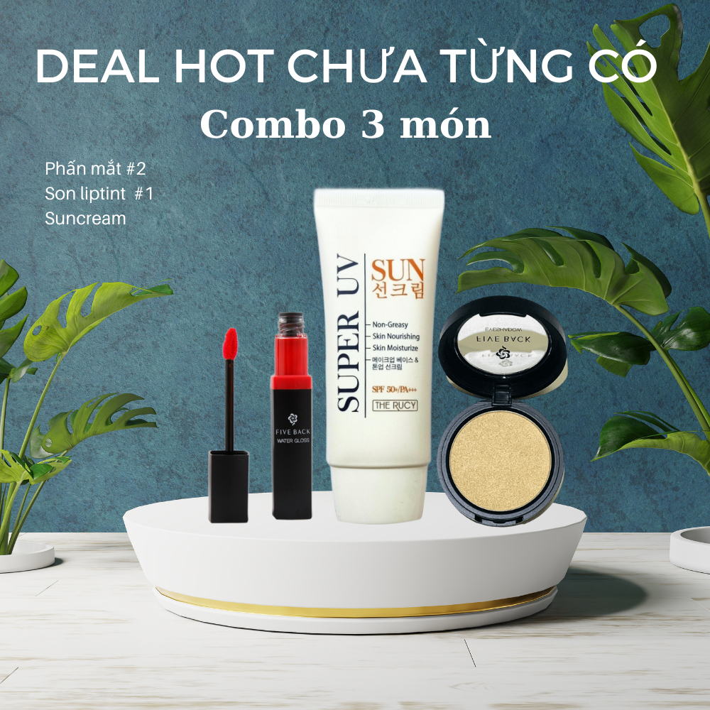 Set trang điểm Hàn Quốc cao cấp 3 món / bộ trang điểm làm quà tặng