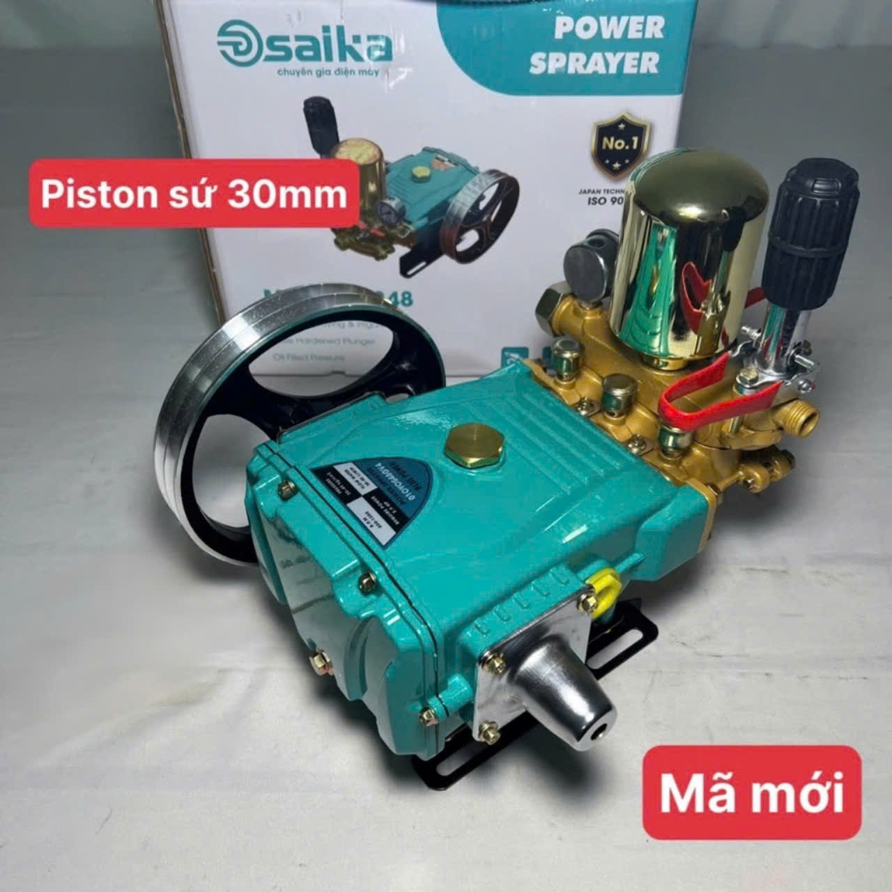 [TY SỨ] Đầu Xịt Rửa Áp Lực SAIKA Pitông Sứ 2.9HP TY 30MM 1.5HP TY 22MM