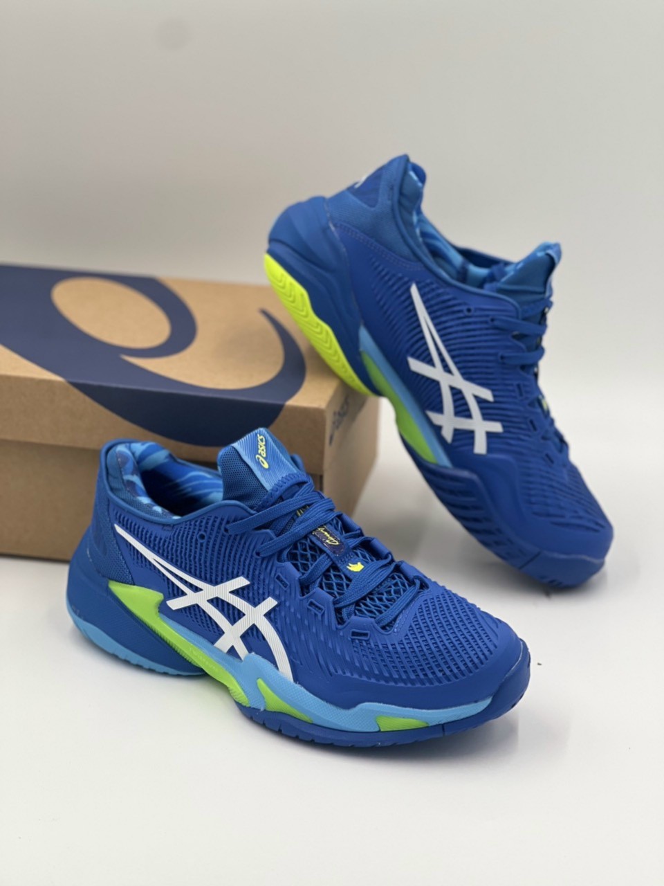 GIÀY TENNIS ASICS COURT FF 3 NOVAK TUNA BLUE/WHITE (1041A363-400)