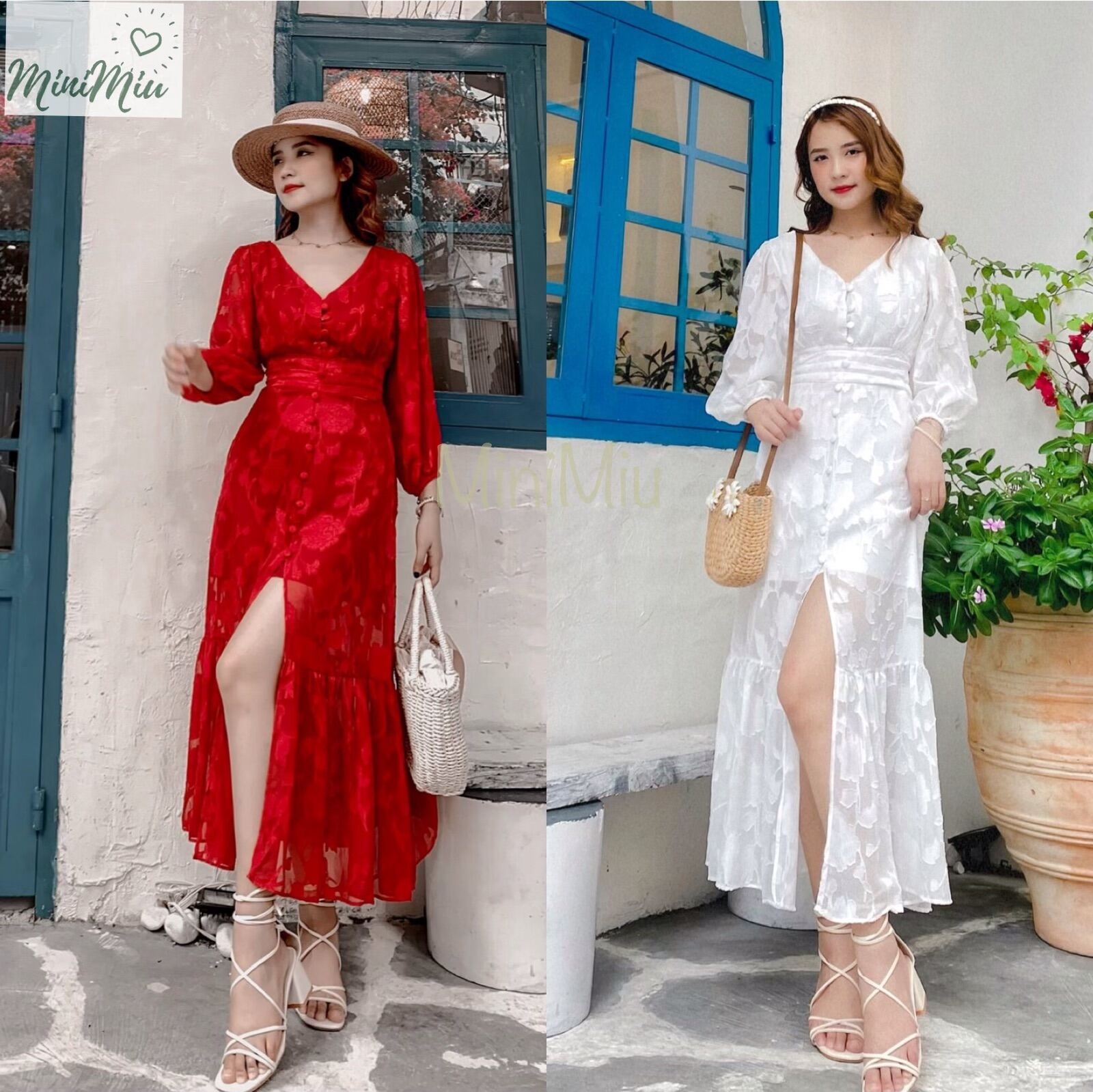 [HCM]Đầm maxi đi tiệc kiểu dáng đuôi cá xòe -MiniMiu