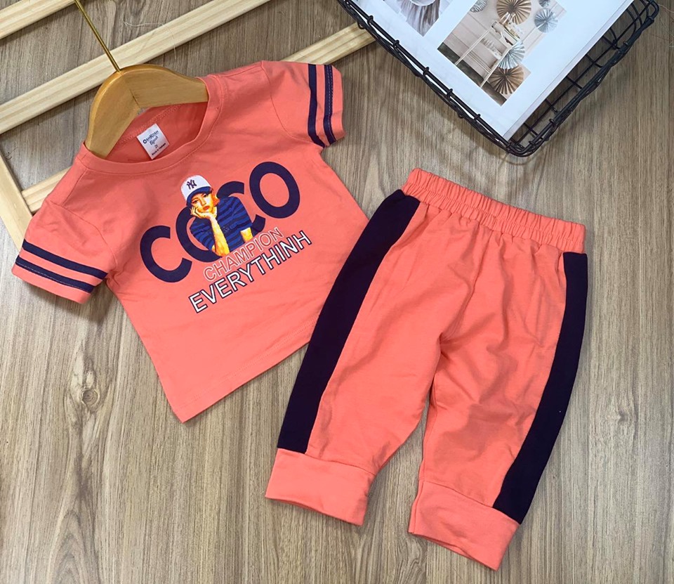 [HCM]Bộ tay ngắn quần dài thun cotton 4c siêu mềm mịn thoáng mát xinh đẹp cá tính cho bé gái từ 8 đến 22kg - Bộ quần áo trẻ em (Màu ngẫu nhiên)