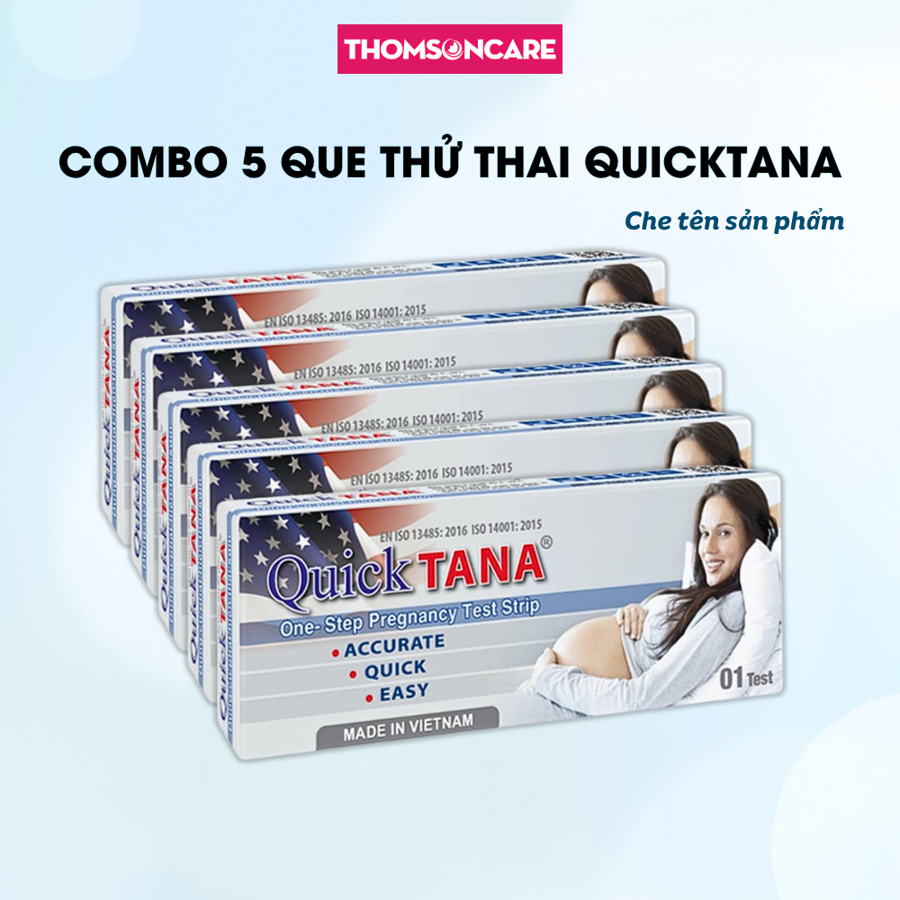 Combo 5 Que thử thai Quicktana - test thai nhanh Quick Tana