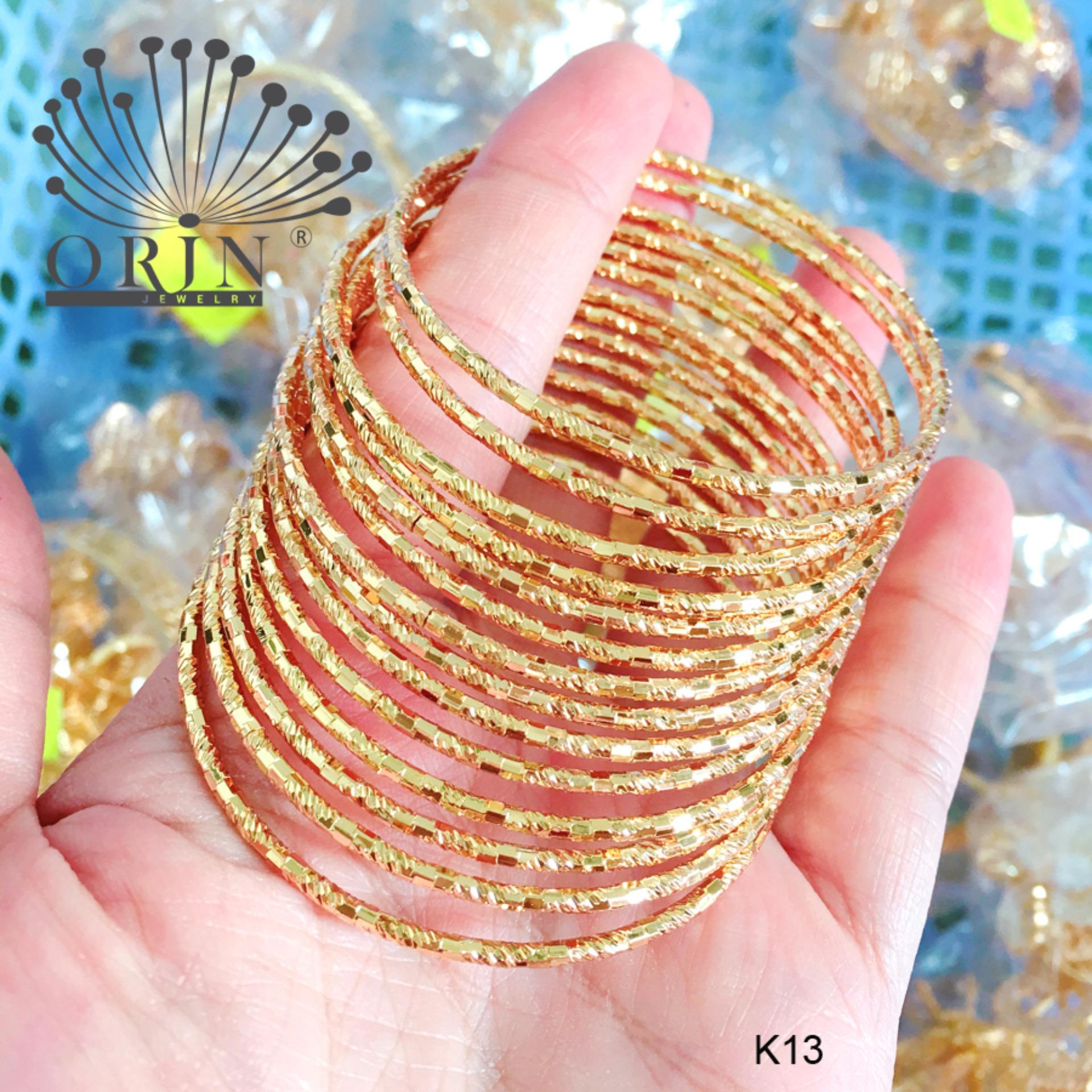 [Hoàn tiền 20%] Vòng ximen bộ 7 chiếc có khóa bền màu đốt trúc K13 thiết kế cao cấp Orin V2162 - Long Tien