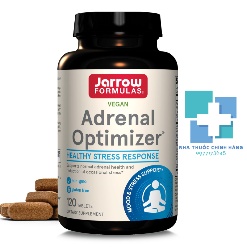 Viên uống Jarrow Formulas Adrenal Optimizer hỗ trợ chức năng tuyến thượng
