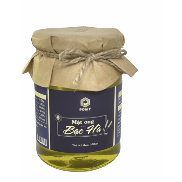 Mật ong bạc hà po mỷ vietgap, loại đặc biệt, 350ml