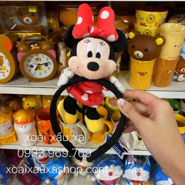 Băng đô hình chuột minnie phim hoạt hình disney - cài tóc gấu bông minnie mouse công viên giải trí disney
