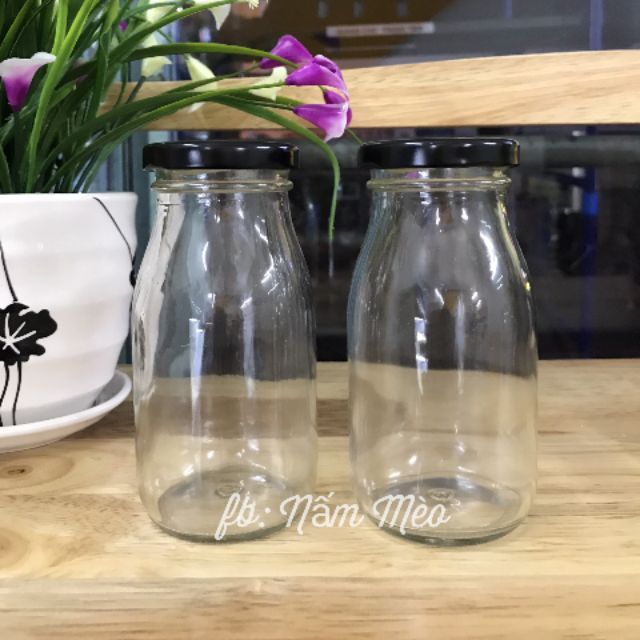 Hũ thủy tinh nắp thiết 200ml