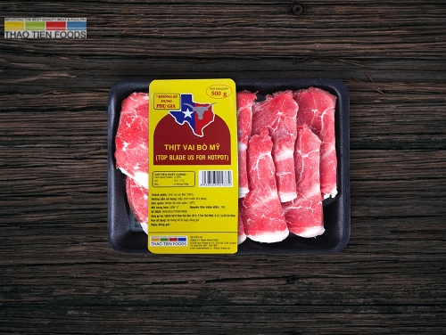 Thịt chóp vai bò mỹ hot pot 300g - top blade u.s beef