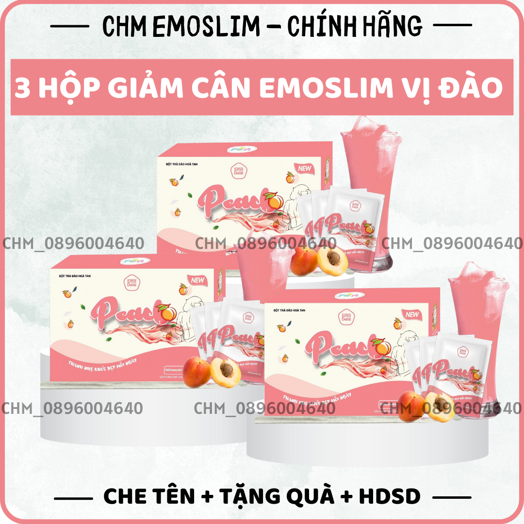 3 hộp nước trái cây vị đào - dễ uống an toàn, hiệu quả