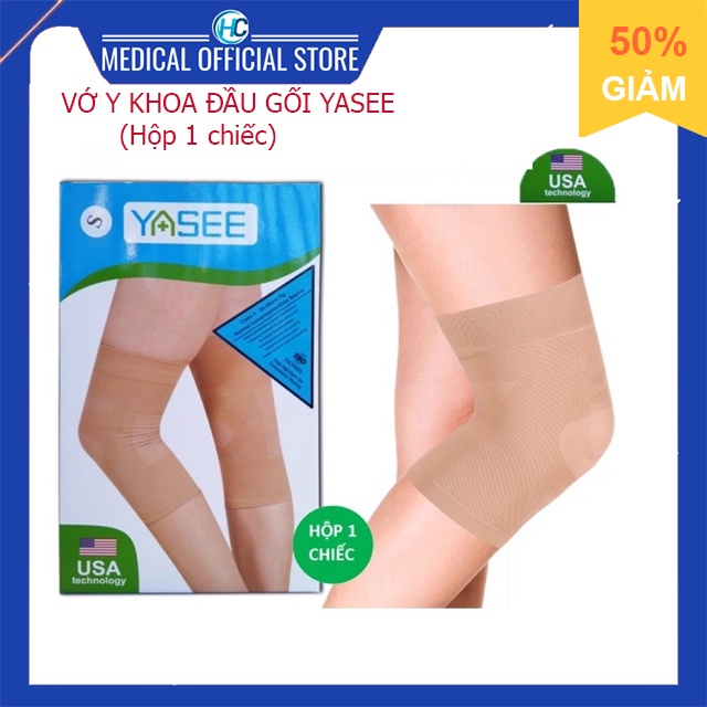 Vớ Y Khoa Đầu Gối Yasee (Màu Da, Hộp 1 Chiếc)