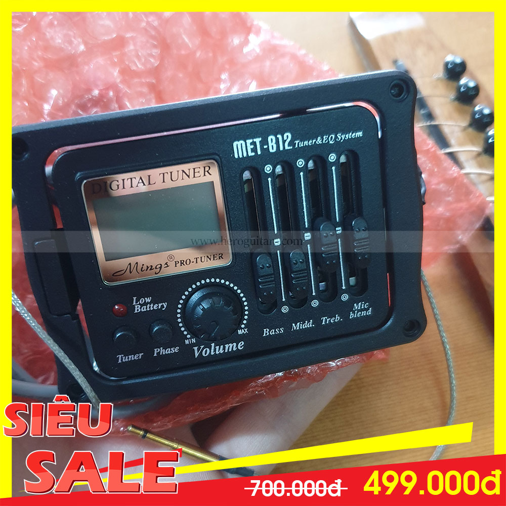 [HCM]Met B12 - EQ cho guitar - Kèm theo full phụ kiện: Pin + Ốc vít + Thạch anh + Miếng dán dây