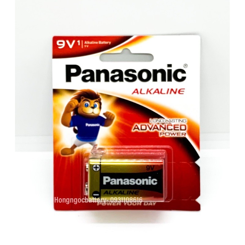 Pin 9v panasonic alkaline 6lr61t - hàng chính hãng