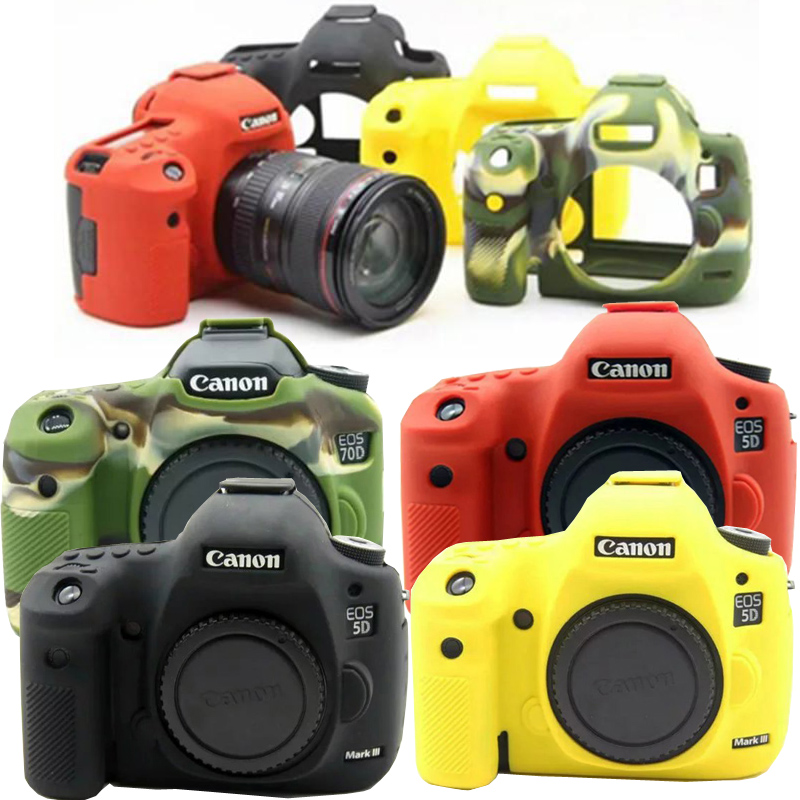 Túi đựng máy quay video Ốp bảo vệ bằng cao su silicon mềm cho Canon 6d2