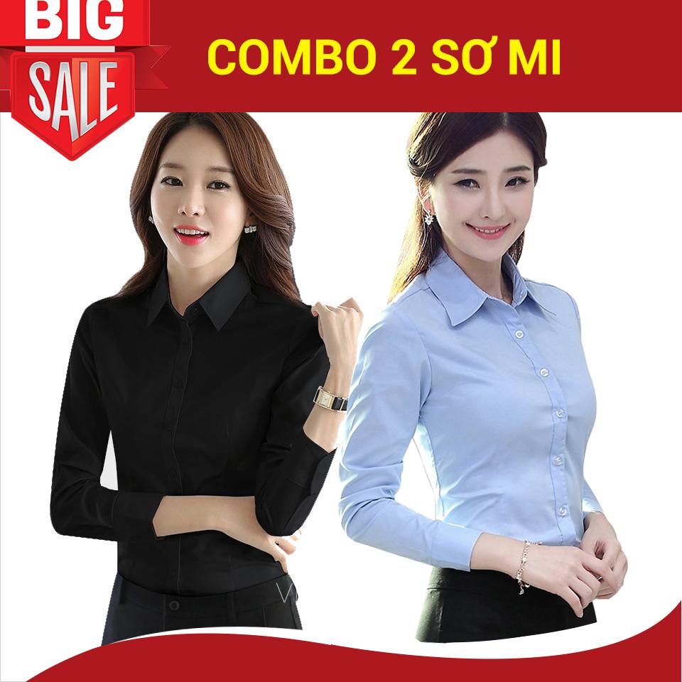 Combo 2 sơ mi trẻ trung