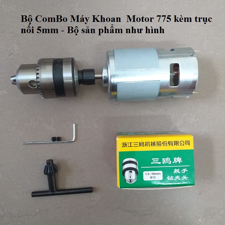 Combo chế máy khoan từ motor 775